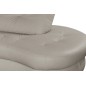 Canapé en cuir italien de luxe 5/6 places BRETINI gris clair, côté accoudoir gauche Canapé en cuir italien de luxe 5/6 places BRETINI gris clair, côté accoudoir gauche