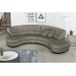 Canapé en cuir italien de luxe 5/6 places BRETINI gris foncé, côté accoudoir gauche Canapé en cuir italien de luxe 5/6 places BRETINI gris foncé, côté accoudoir gauche