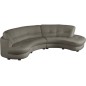 Canapé en cuir italien de luxe 5/6 places BRETINI gris foncé, côté accoudoir gauche Canapé en cuir italien de luxe 5/6 places BRETINI gris foncé, côté accoudoir gauche