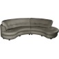 Canapé en cuir italien de luxe 5/6 places BRETINI gris foncé, côté accoudoir gauche Canapé en cuir italien de luxe 5/6 places BRETINI gris foncé, côté accoudoir gauche