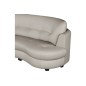 Canapé en cuir italien de luxe 5/6 places BRETINI gris clair, côté accoudoir droit Canapé en cuir italien de luxe 5/6 places BRETINI gris clair, côté accoudoir droit