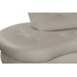 Canapé en cuir italien de luxe 5/6 places BRETINI gris clair, côté accoudoir droit Canapé en cuir italien de luxe 5/6 places BRETINI gris clair, côté accoudoir droit