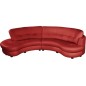 Canapé en cuir italien de luxe 5/6 places BRETINI rouge foncé, côté accoudoir droit Canapé en cuir italien de luxe 5/6 places BRETINI rouge foncé, côté accoudoir droit