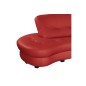 Canapé en cuir italien de luxe 5/6 places BRETINI rouge foncé, côté accoudoir droit Canapé en cuir italien de luxe 5/6 places BRETINI rouge foncé, côté accoudoir droit