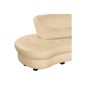 Canapé en cuir italien de luxe 5/6 places BRETINI beige, côté accoudoir droit Canapé en cuir italien de luxe 5/6 places BRETINI beige, côté accoudoir droit