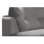 Canapé en velours luxe 5/6 places BRENNER gris clair, côté accoudoir gauche Canapé en velours luxe 5/6 places BRENNER gris clair, côté accoudoir gauche