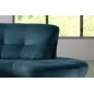 Canapé en velours luxe 5/6 places BRENNER bleu foncé, côté accoudoir gauche Canapé en velours luxe 5/6 places BRENNER bleu foncé, côté accoudoir gauche