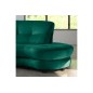 Canapé en velours luxe 5/6 places BRENNER vert foncé, côté accoudoir gauche Canapé en velours luxe 5/6 places BRENNER vert foncé, côté accoudoir gauche