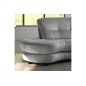 Canapé en velours luxe 5/6 places BRENNER gris clair, côté accoudoir droit Canapé en velours luxe 5/6 places BRENNER gris clair, côté accoudoir droit