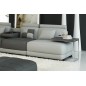 Canapé d'angle en cuir italien 6/7 places PETIT ELIXIR, gris clair et gris foncé, angle gauche Canapé d'angle en cuir italien 6/7 places PETIT ELIXIR, gris clair et gris foncé, angle gauche