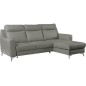 1er paiement de la commande: Canapé d'angle convertible en cuir italien de luxe 5/6 places gianni avec coffre, gris clair, angle 1er paiement de la commande: Canapé d'angle convertible en cuir italien de luxe 5/6 places gianni avec coffre, gris clair, angle