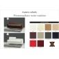 Canapé 2 places en cuir italien XENIA, beige, Personnalisé