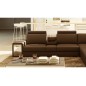 Canapé d'angle en cuir luxe italien 5/6 places XERUS, cuir haut de gamme italien vachette. Cuir Prestige luxe. Chocolat et écru, Canapé d'angle en cuir luxe italien 5/6 places XERUS, cuir haut de gamme italien vachette. Cuir Prestige luxe. Chocolat et écru,