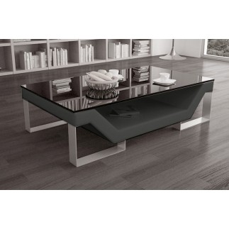 Table basse ELINI design Gris foncé. Exceptionnel modèle aux lignes tendances