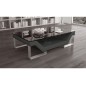 Table basse ELINI design Gris foncé. Exceptionnel modèle aux lignes tendances Table basse ELINI design Gris foncé. Exceptionnel modèle aux lignes tendances