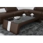 Table basse design SIARA, chocolat et blanc Table basse design SIARA, chocolat et blanc