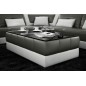 Table basse design ZEINA, gris foncé et blanc. Table basse design ZEINA, gris foncé et blanc.