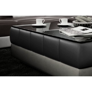 Table basse design ZEINA, Noir et gris foncé