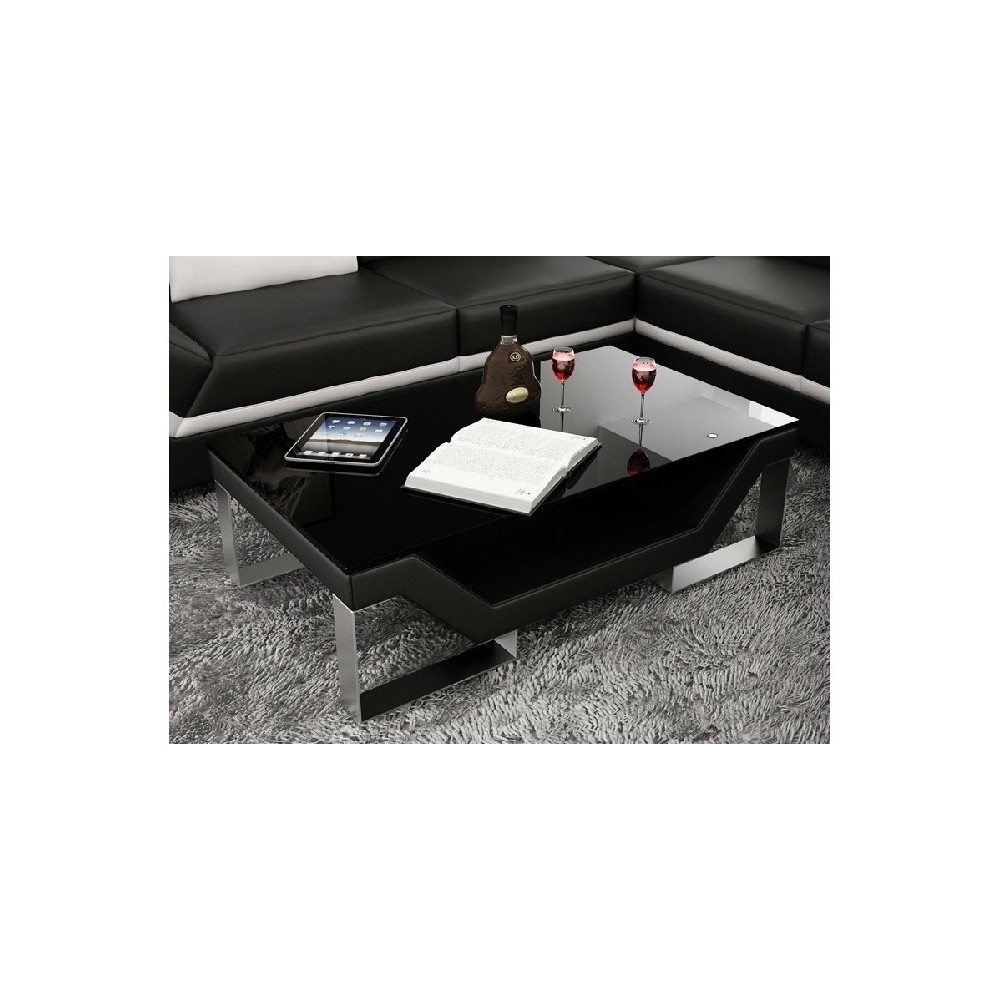 Table basse design PERLE, noir Table basse design PERLE, noir