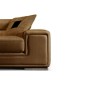 Canapé GENEVA 2 places en cuir luxe italien vachette, marron