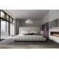 Lit design en cuir italien de luxe SILVER, gris clair, 180x200 Lit design en cuir italien de luxe SILVER, gris clair, 180x200