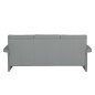 Canapé 3 places en 100% tout cuir italien vachette COMO, gris clair Canapé 3 places en 100% tout cuir italien vachette COMO, gris clair
