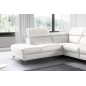 - Canapé d'angle en 100% tout cuir épais de luxe italien, 5/6 places KASINI, blanc cassé, angle gauche - Canapé d'angle en 100% tout cuir épais de luxe italien, 5/6 places KASINI, blanc cassé, angle gauche