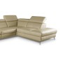 Canapé d'angle en 100% tout cuir épais de luxe italien, 5/6 places KASINI, beige, angle droit Canapé d'angle en 100% tout cuir épais de luxe italien, 5/6 places KASINI, beige, angle droit