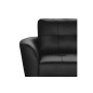 Canapé d'angle convertible en cuir italien de luxe 5 places NORIA avec coffre, noir, angle droit Canapé d'angle convertible en cuir italien de luxe 5 places NORIA avec coffre, noir, angle droit