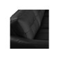 Canapé d'angle convertible en cuir italien de luxe 5 places NORIA avec coffre, noir, angle droit Canapé d'angle convertible en cuir italien de luxe 5 places NORIA avec coffre, noir, angle droit