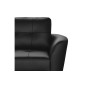 Canapé d'angle convertible en cuir italien de luxe 5 places NORIA avec coffre, noir, angle gauche Canapé d'angle convertible en cuir italien de luxe 5 places NORIA avec coffre, noir, angle gauche