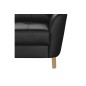 Canapé d'angle convertible en cuir italien de luxe 5 places NORIA avec coffre, noir, angle gauche Canapé d'angle convertible en cuir italien de luxe 5 places NORIA avec coffre, noir, angle gauche