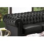 Ensemble composé de 2 canapés 2 places en cuir italien CHESTERFIELD, noir Ensemble composé de 2 canapés 2 places en cuir italien CHESTERFIELD, noir