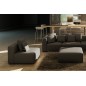 Canapé modulable COMBINO CUIR PRESTIGE LUXE, NOIR, 6 places
