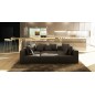 Canapé modulable COMBINO CUIR PRESTIGE LUXE, NOIR, 6 places