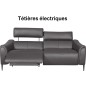 Canapé 3 places avec 2 relax en 100% tout cuir épais de luxe italien avec 2 relax électriques et 2 têtières électriques, MILAN, Canapé 3 places avec 2 relax en 100% tout cuir épais de luxe italien avec 2 relax électriques et 2 têtières électriques, MILAN,