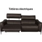 Canapé 3 places avec 2 relax en 100% tout cuir épais de luxe italien avec 2 relax électriques et 2 têtières électriques, MILAN, Canapé 3 places avec 2 relax en 100% tout cuir épais de luxe italien avec 2 relax électriques et 2 têtières électriques, MILAN,