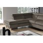 Canapé d'angle en velours luxe 5 places, ASHLEY, taupe, angle gauche (vu de face) Canapé d'angle en velours luxe 5 places, ASHLEY, taupe, angle gauche (vu de face)