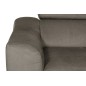 Canapé d'angle en velours luxe 5 places, ASHLEY, taupe, angle droit (vu de face) Canapé d'angle en velours luxe 5 places, ASHLEY, taupe, angle droit (vu de face)