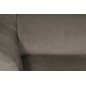 Canapé d'angle en velours luxe 5 places, ASHLEY, taupe, angle droit (vu de face) Canapé d'angle en velours luxe 5 places, ASHLEY, taupe, angle droit (vu de face)