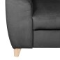 Canapé d'angle en velours luxe 5 places, ASHLEY, gris foncé, angle droit (vu de face) Canapé d'angle en velours luxe 5 places, ASHLEY, gris foncé, angle droit (vu de face)