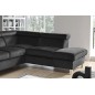 Canapé d'angle en velours luxe 5 places, ASHLEY, gris foncé, angle droit (vu de face) Canapé d'angle en velours luxe 5 places, ASHLEY, gris foncé, angle droit (vu de face)