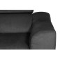 Canapé d'angle en velours luxe 5 places, ASHLEY, gris foncé, angle gauche (vu de face) Canapé d'angle en velours luxe 5 places, ASHLEY, gris foncé, angle gauche (vu de face)