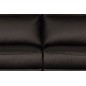 Canapé taille 2 places en 100% tout cuir épais de luxe italien, PERLA, chocolat Canapé taille 2 places en 100% tout cuir épais de luxe italien, PERLA, chocolat