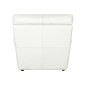 Fauteuil 1 place en 100% tout cuir italien vachette OSATIS, couleur ivoire