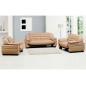Fauteuil 1 place en cuir italien BENSON, beige. Fauteuil 1 place en cuir italien BENSON, beige.