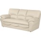 Canapé 3 places en 100% tout cuir italien vachette OSATIS, couleur beige