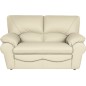 Canapé 2 places en 100% tout cuir italien vachette OSATIS, couleur beige Canapé 2 places en 100% tout cuir italien vachette OSATIS, couleur beige