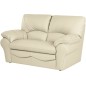 Canapé 2 places en 100% tout cuir italien vachette OSATIS, couleur beige Canapé 2 places en 100% tout cuir italien vachette OSATIS, couleur beige