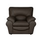 Fauteuil 1 place en 100% tout cuir italien vachette OSATIS, couleur chocolat Fauteuil 1 place en 100% tout cuir italien vachette OSATIS, couleur chocolat